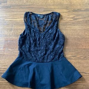 cute black lace shirt